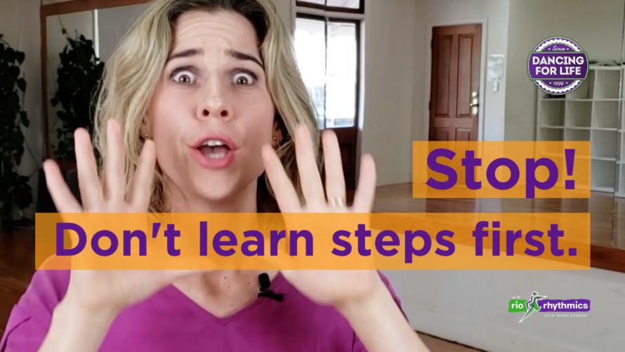 Stop, don't learn steps first