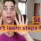 Stop, don't learn steps first